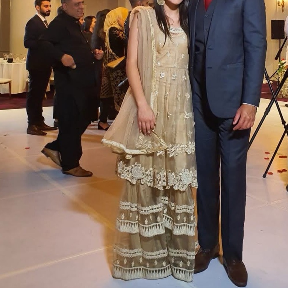 Neutral Gharara Suit